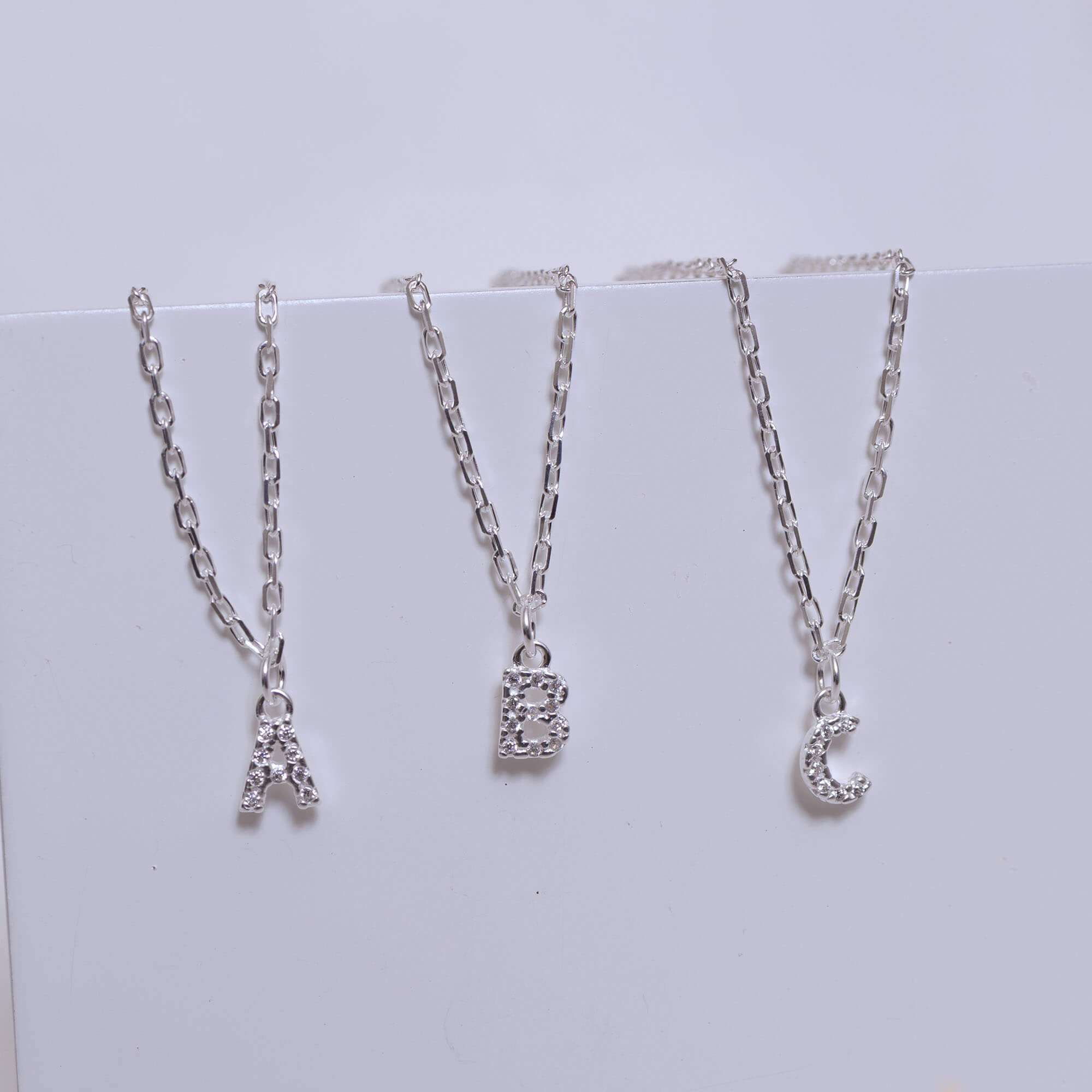Pulseira de Prata 925 Mini Iniciais Cravejadas