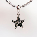 Berloque Estrela do Mar Pontilhada Prata 925