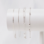 Pulseira Piastrine 18cm Prata 925