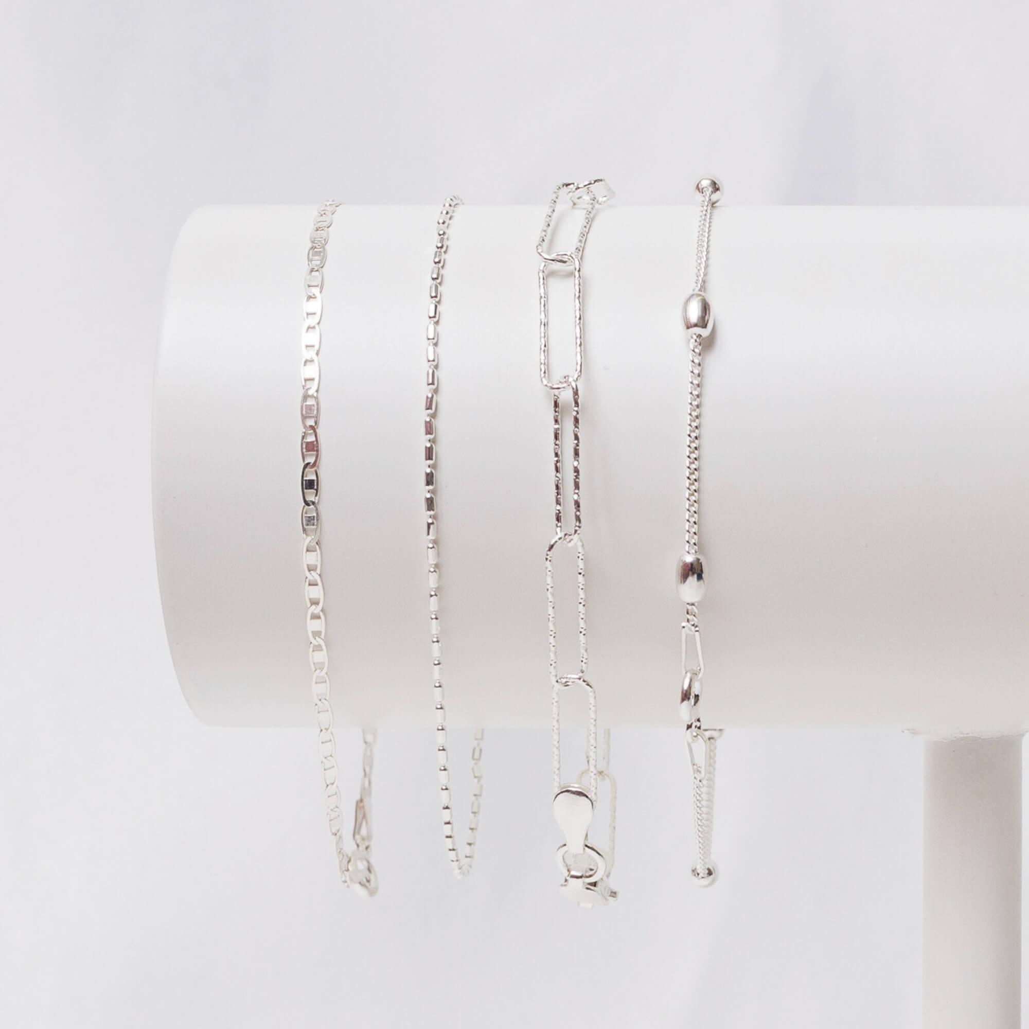 Pulseira Piastrine 18cm Prata 925
