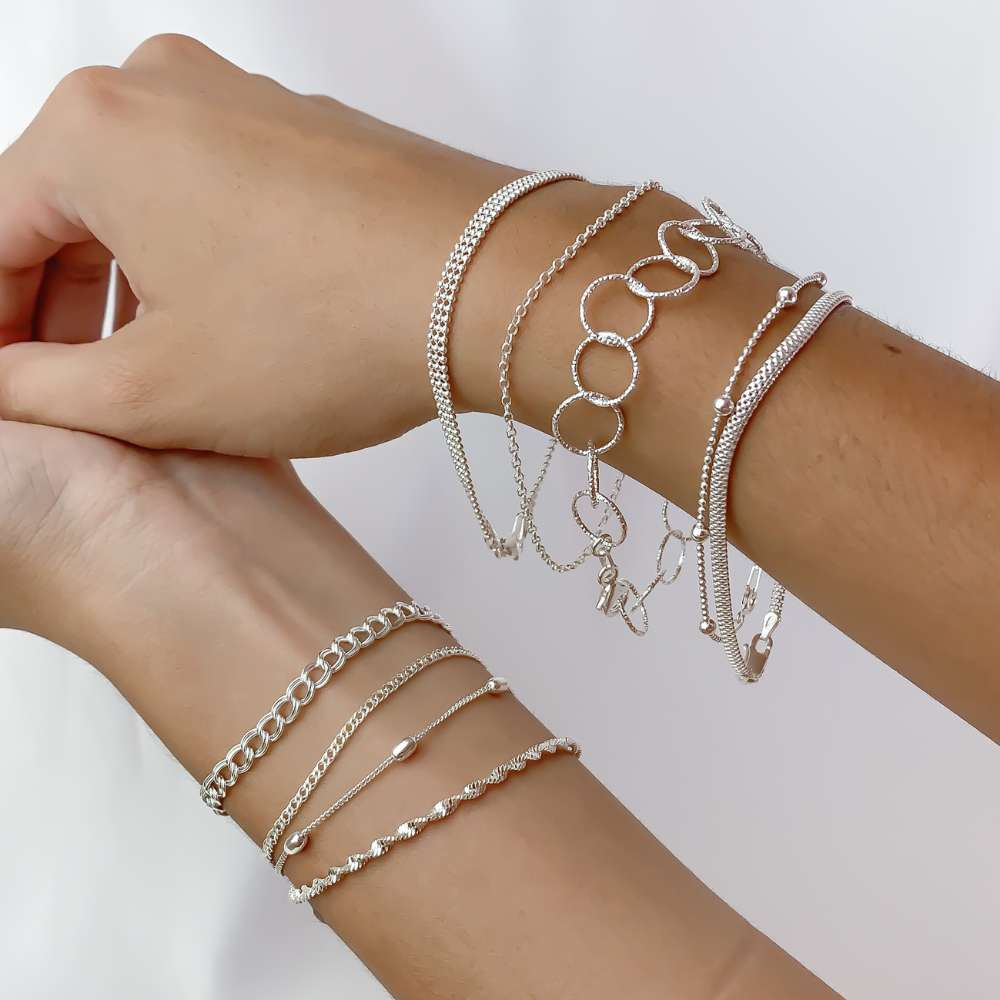 Pulseira Grumet Love Prata 925