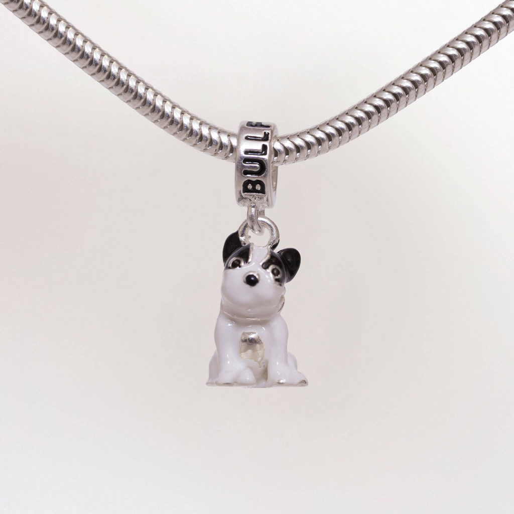 Berloque Cachorro BullDog Francês Prata 925