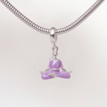 Berloque de Prata 925 Pingente Meditação