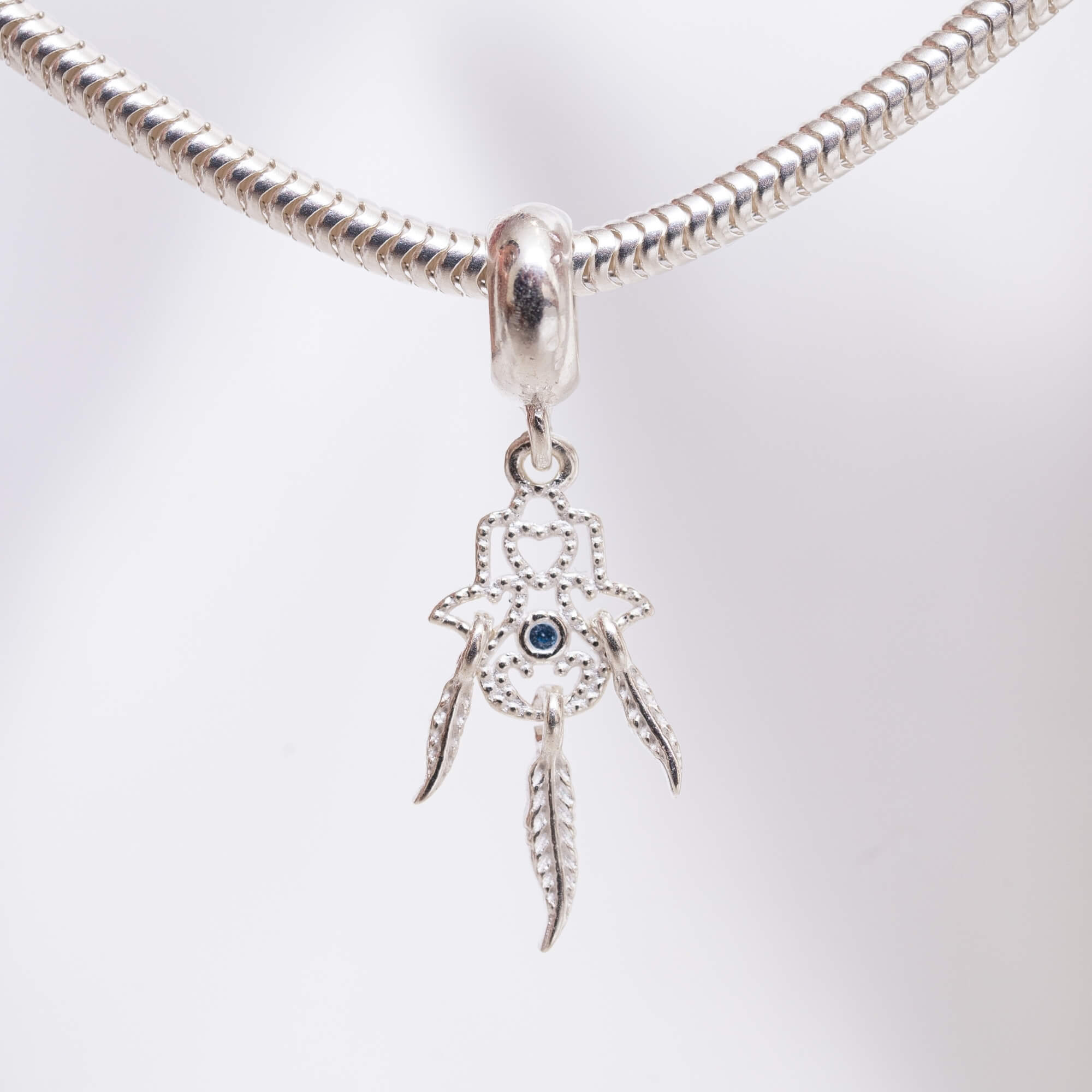 Berloque Hamsa Filtro dos Sonhos Prata 925