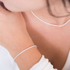 Pulseira Cordão Baiano Médio 18cm Prata 925