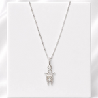 Colar Menino Com Zircônia Cristal Prata 925