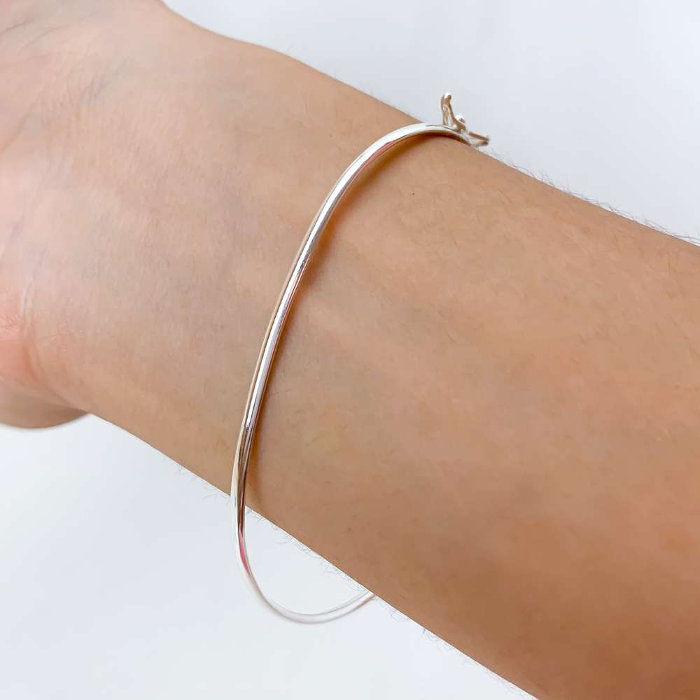 Bracelete Abaulado 3mm Prata 925