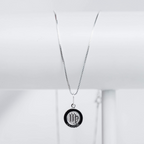 Colar Medalha Signo Virgem 45 cm Prata 925