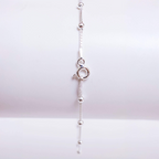 Pulseira de Prata 925 Veneziana Com Bolinhas