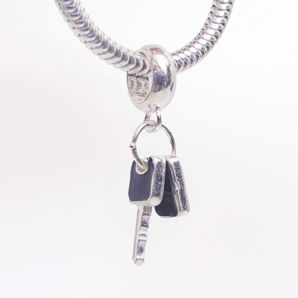 Berloque Chave de Carro Prata 925