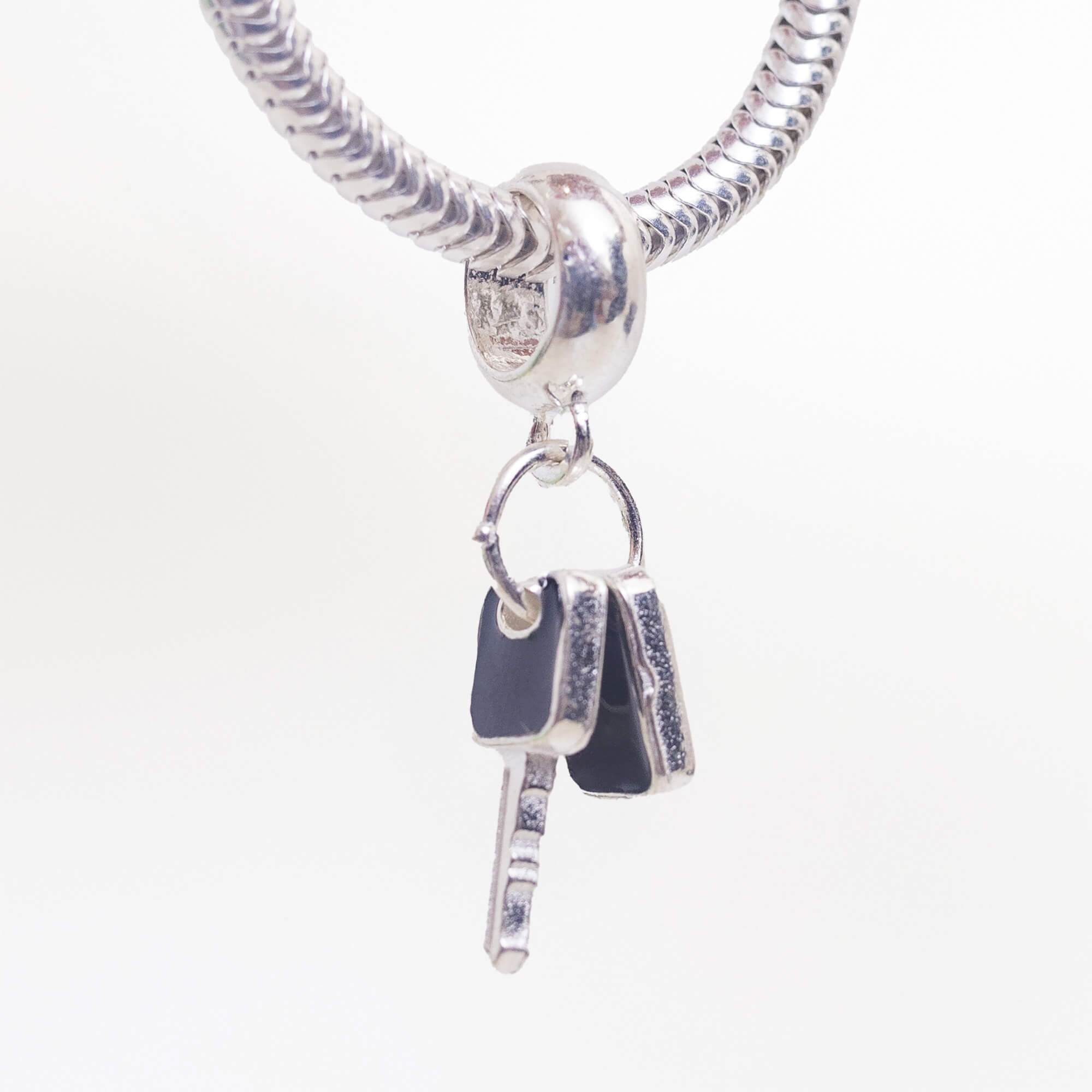 Berloque Chave de Carro Prata 925