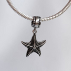 Berloque Estrela do Mar Pontilhada Prata 925