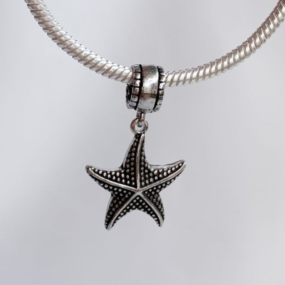 Berloque Estrela do Mar Pontilhada Prata 925
