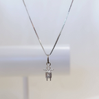 Colar Menino Com Zircônia Cristal Prata 925