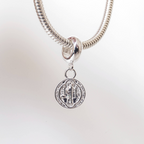 Berloque Medalha de São Bento Prata 925