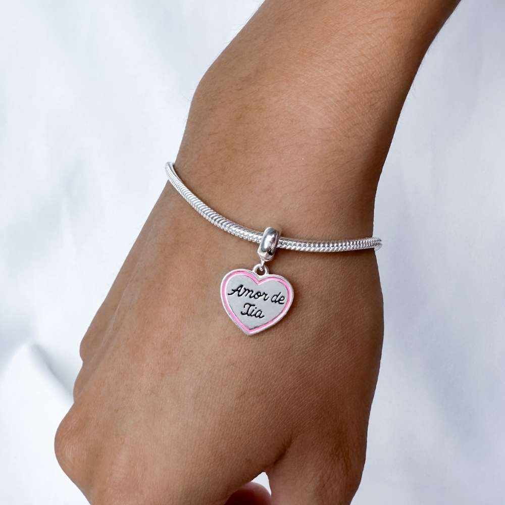 Berloque Amor de Tia Prata 925