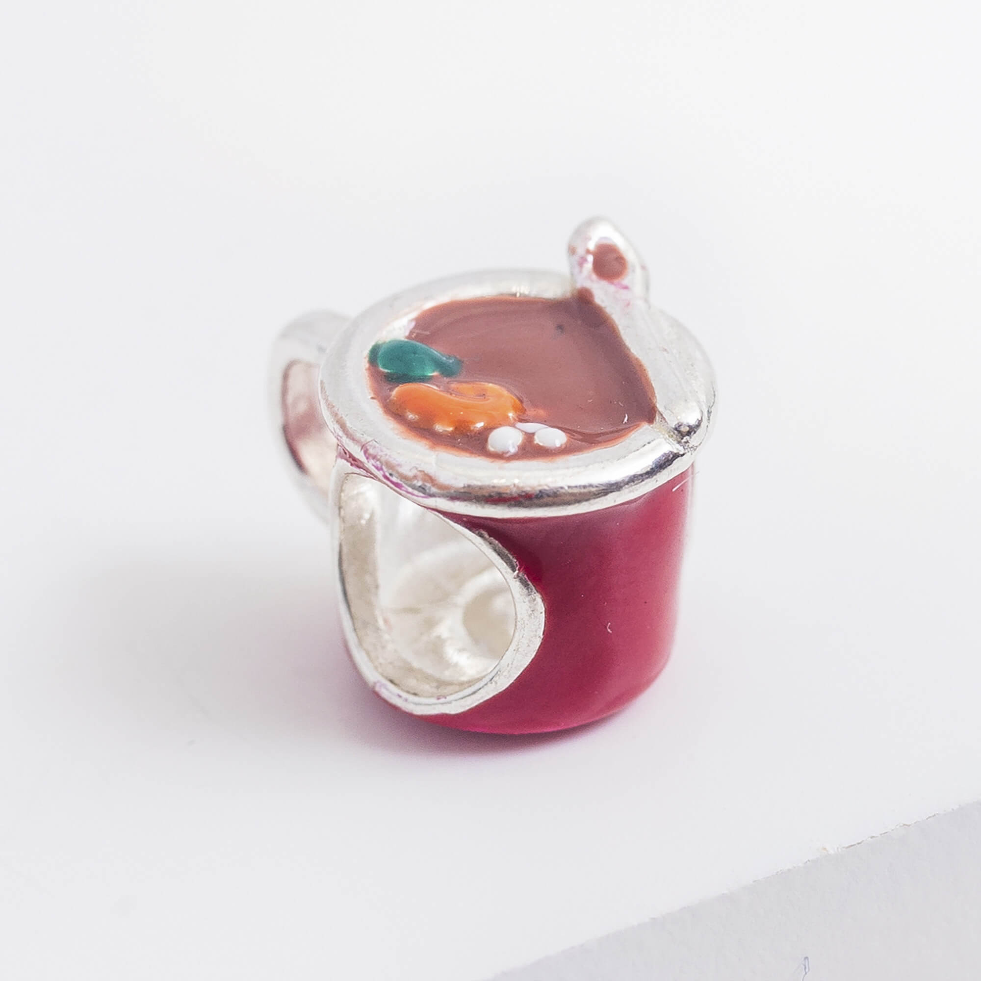 Berloque Caldinho de Feijão Prata 925