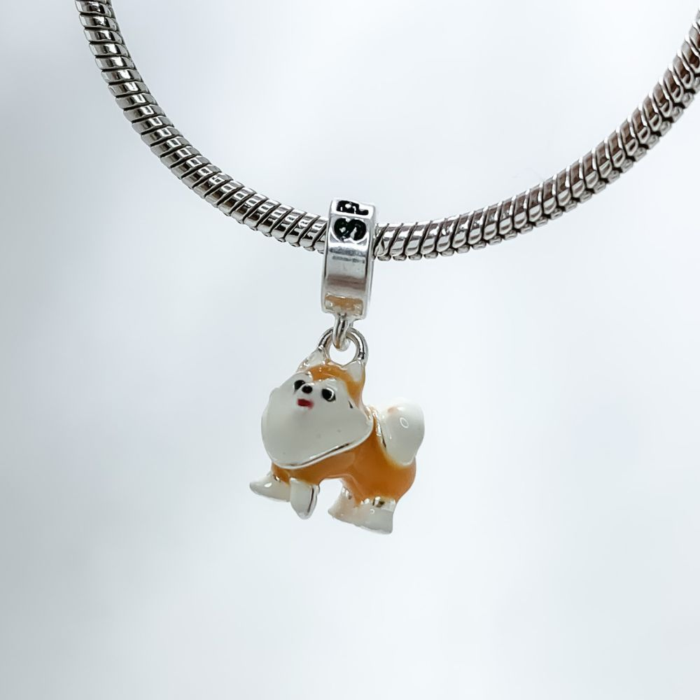 Berloque Cachorro Spitz Prata 925