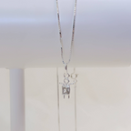 Colar Menino Com Zircônia Cristal Prata 925