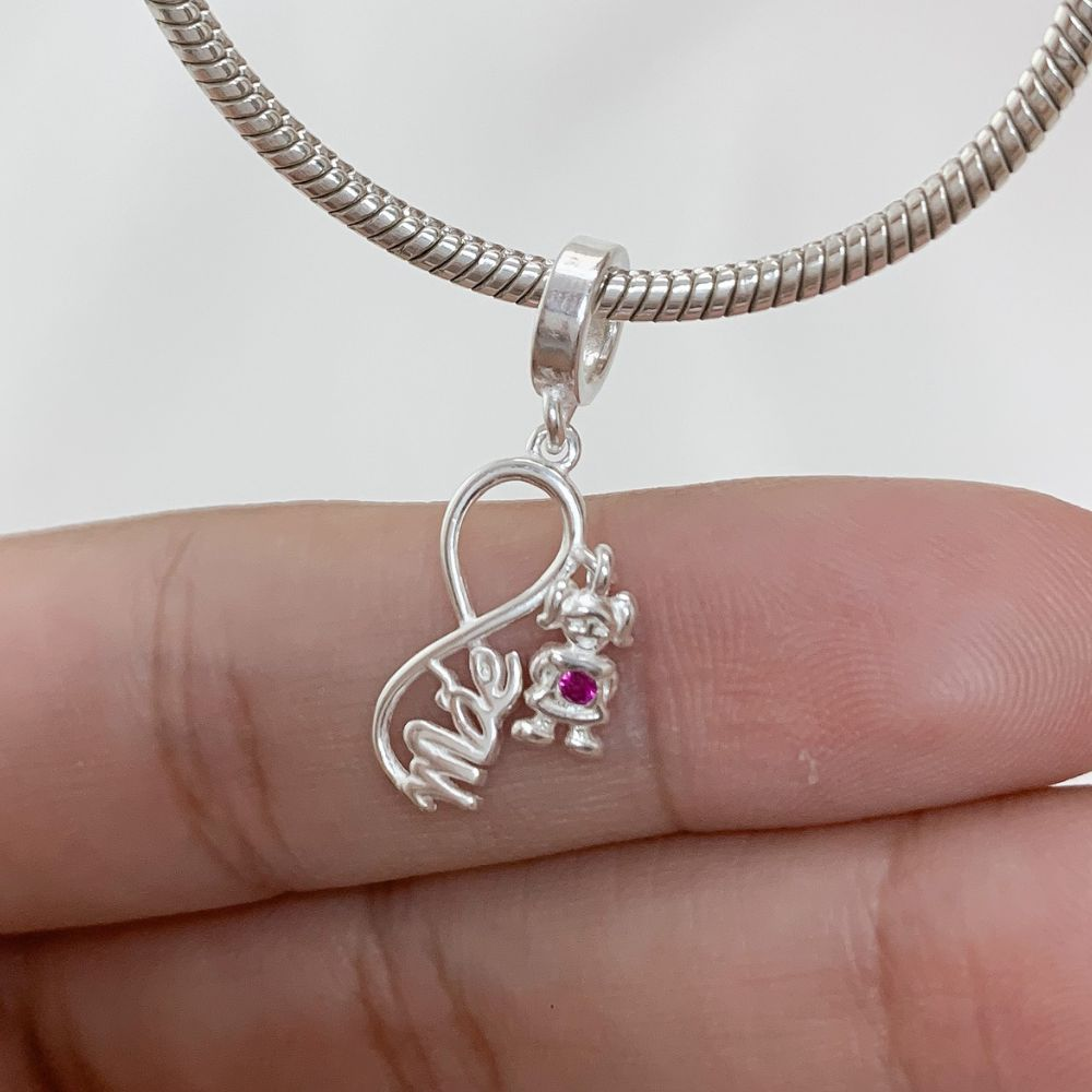 Berloque Mãe e Filha Prata 925