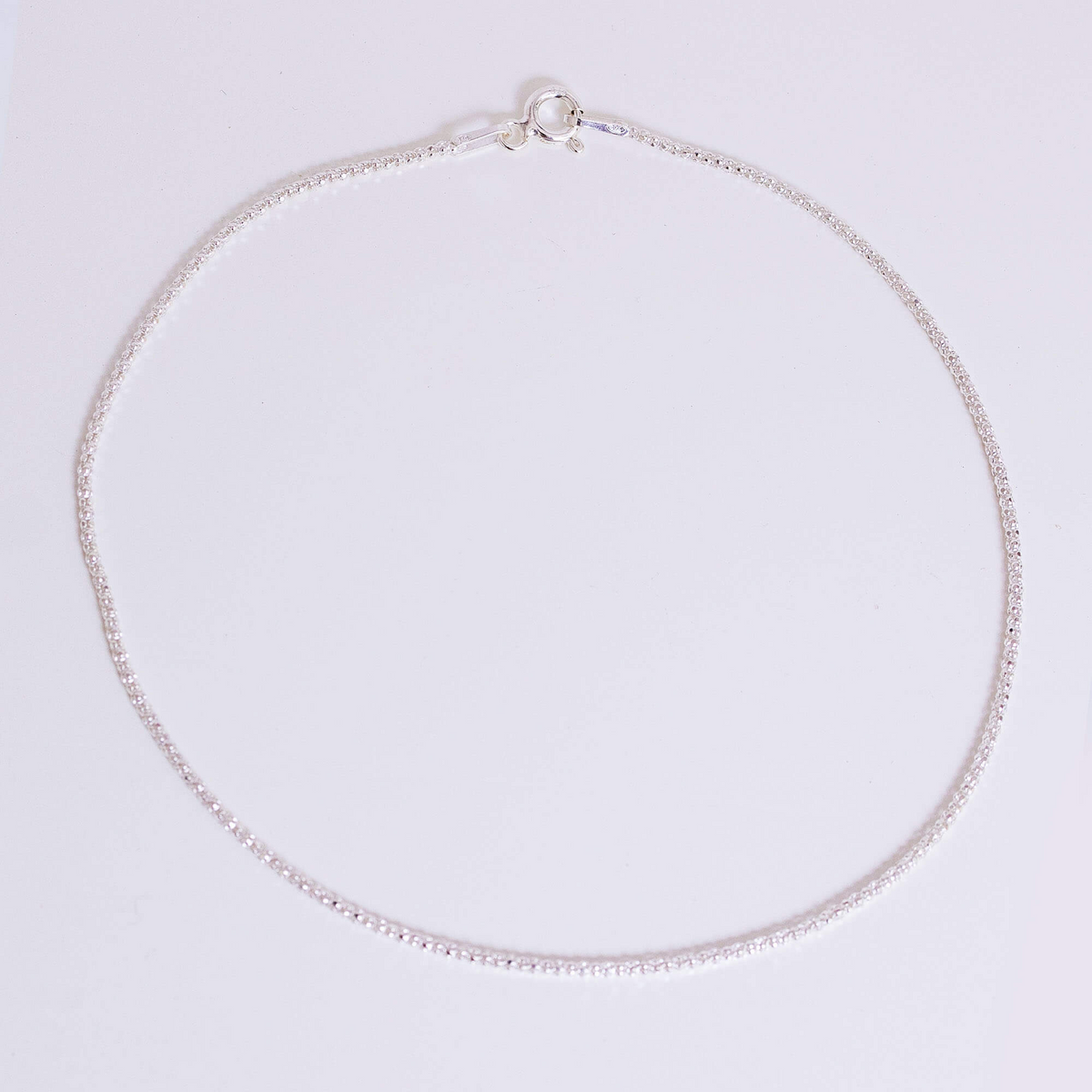 Tornozeleira de Prata 925 Pipoca