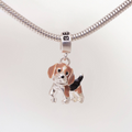 Berloque Cachorro Beagle Prata 925