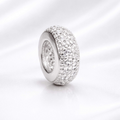 Berloque Separador Zircônia Cristal Prata 925