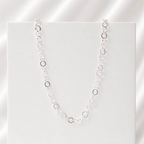 Corrente Elo Oval 40cm Prata 925