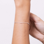 Pulseira Cartier Alternada 18cm Prata 925