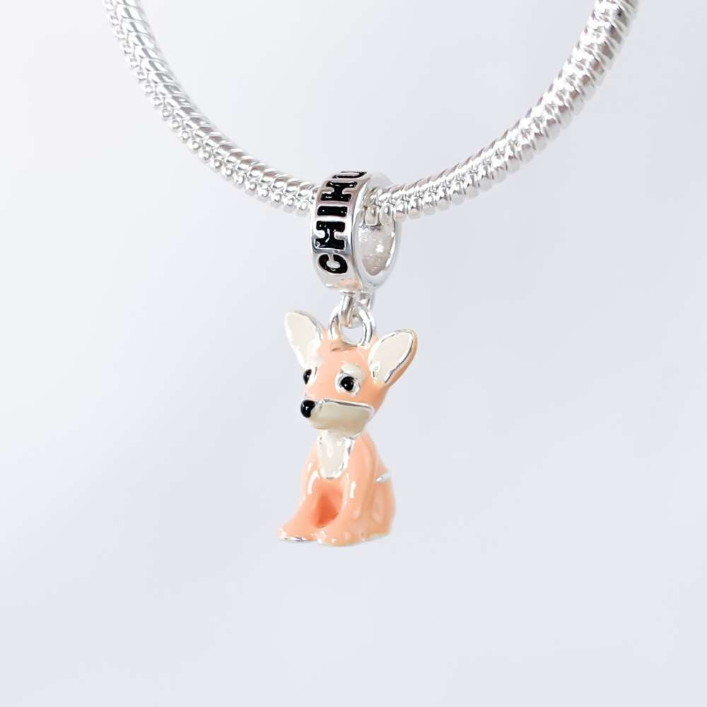 Berloque Cachorro Chihuahua Prata 925