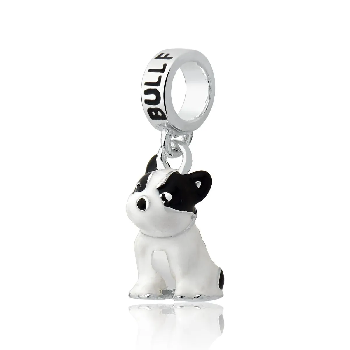 Berloque Cachorro BullDog Francês Prata 925