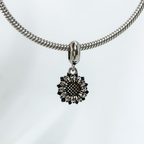 Berloque Girassol Prata 925