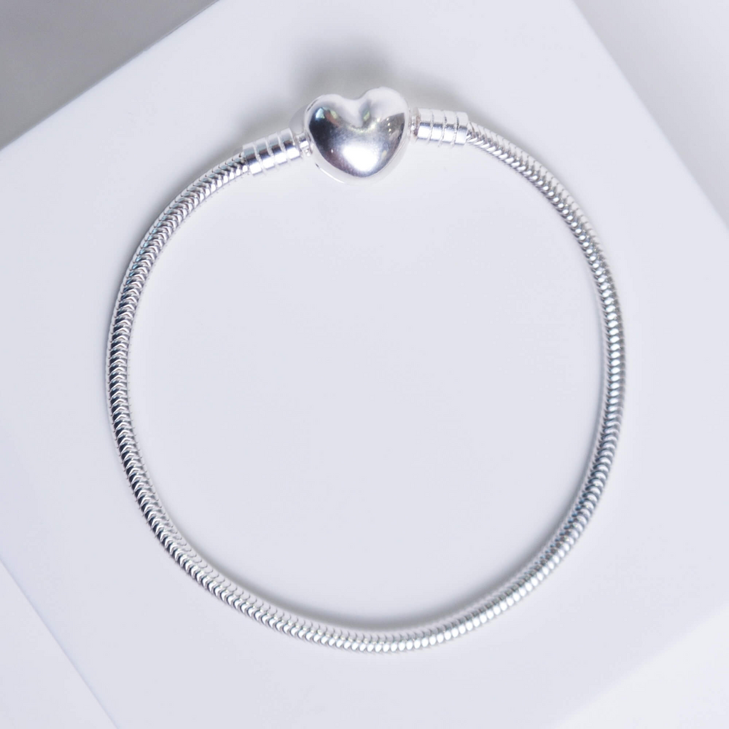 Pulseira de Berloque Coração Prata 925