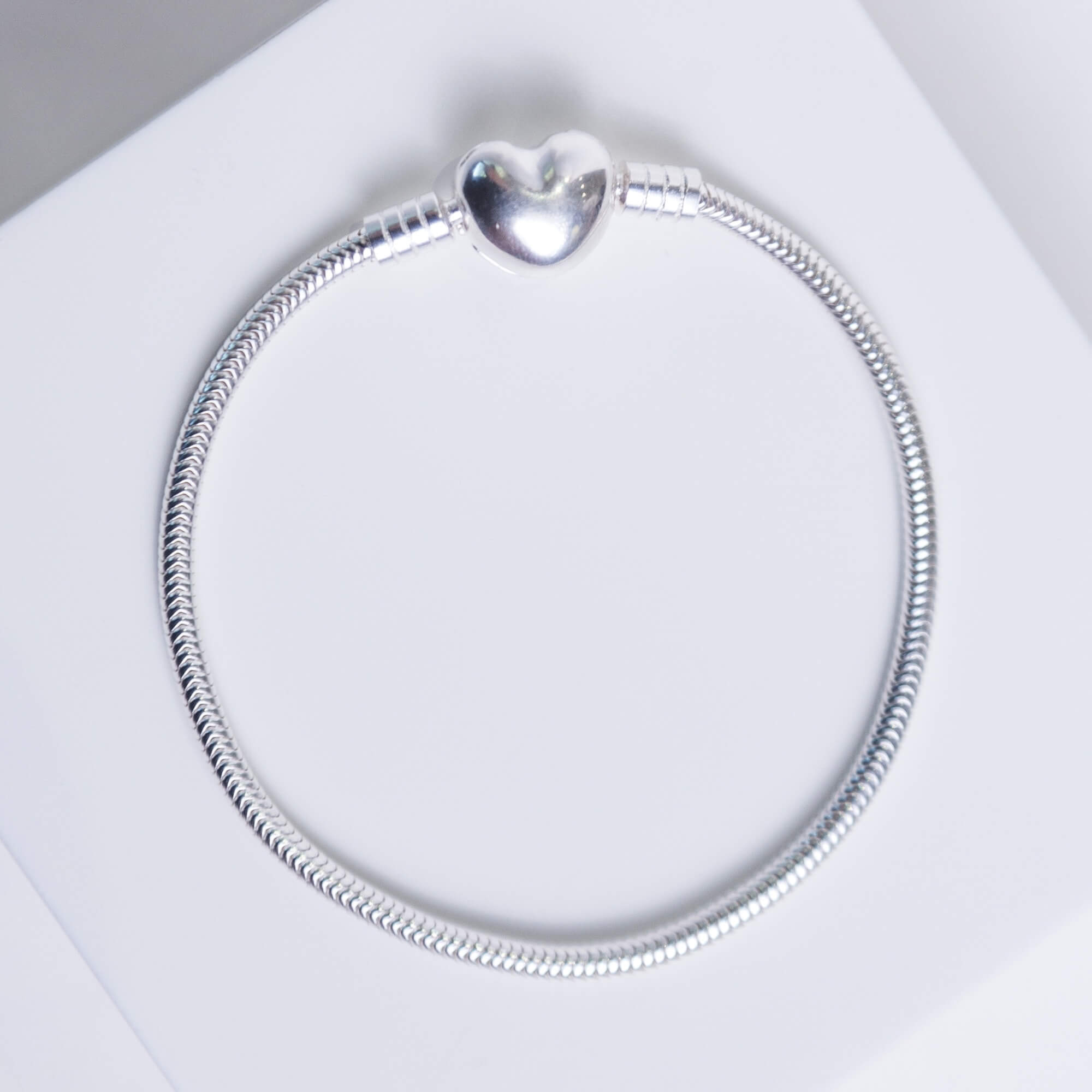 Pulseira de Berloque Coração Prata 925