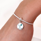 Berloque Medalha Vegano Prata 925
