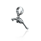 Berloque Revolver Prata 925