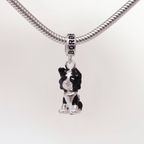 Berloque Cachorro Border Collie Prata 925