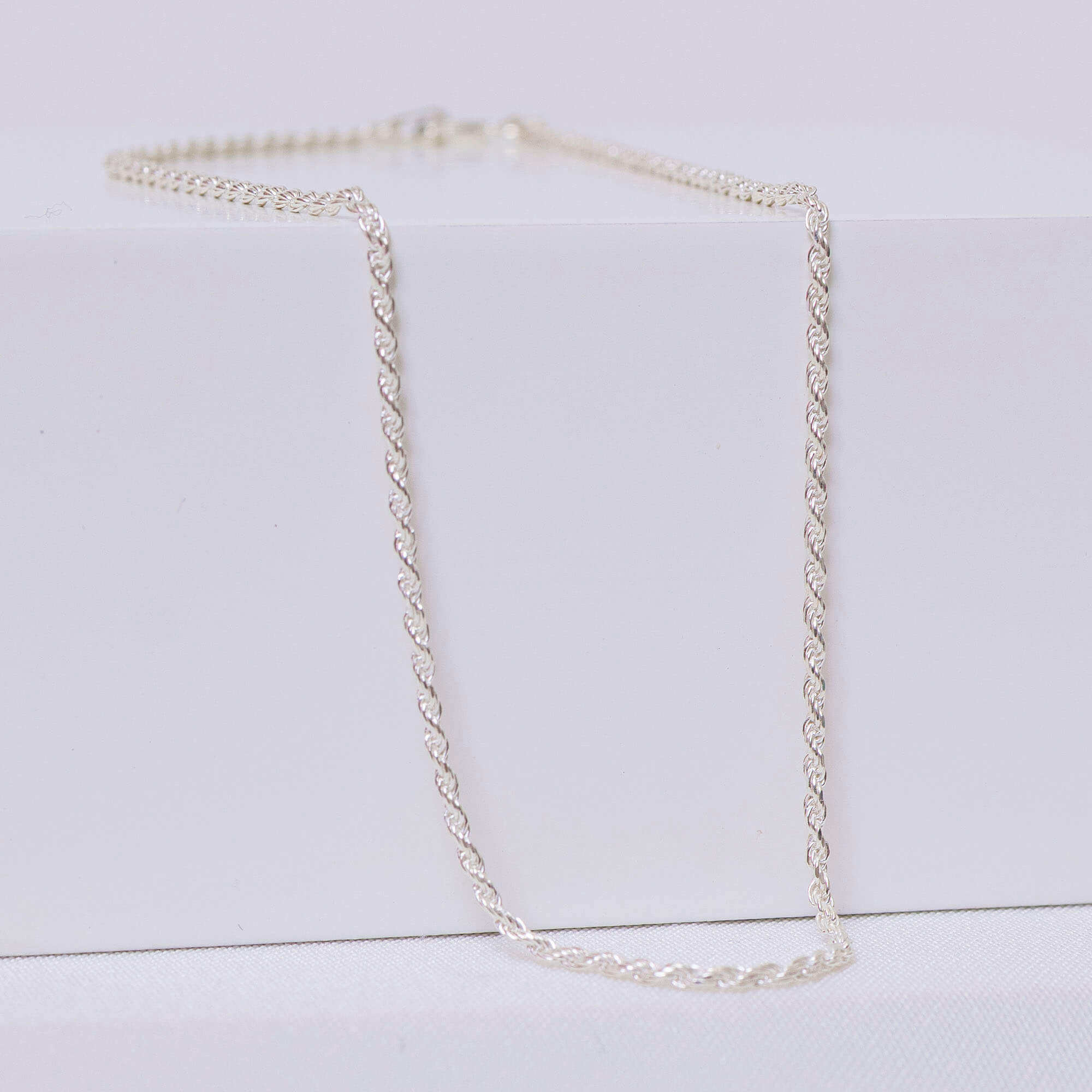Corrente Cordão Baiano Médio 40cm Prata 925