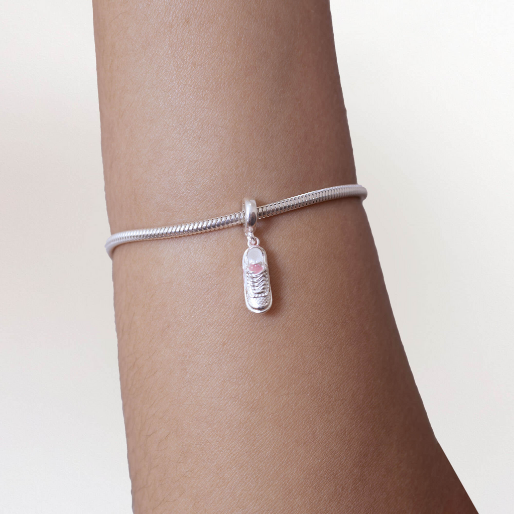 Berloque de Prata 925 Tênis Branco