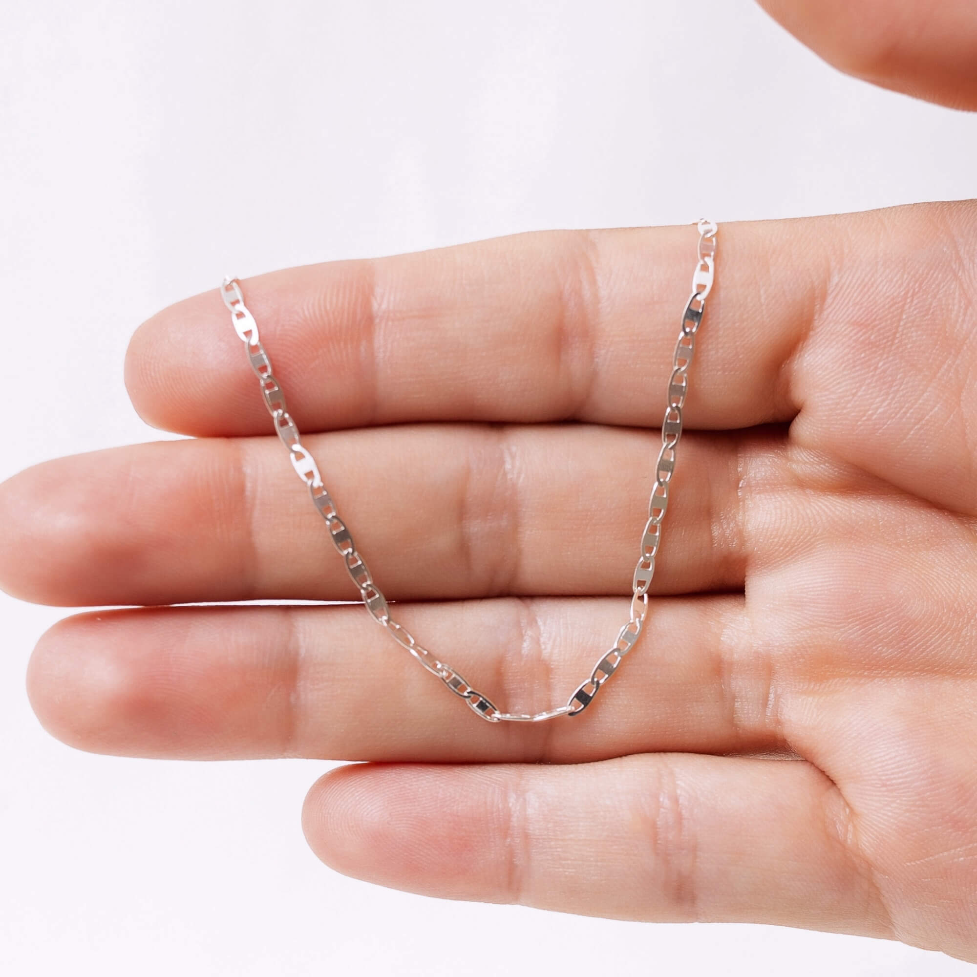 Pulseira Piastrine 18cm Prata 925