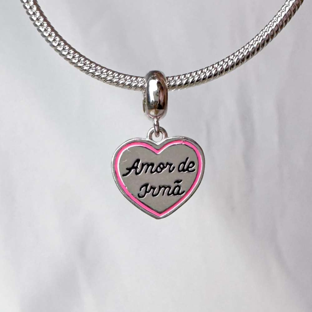 Berloque Amor de Irmã Prata 925