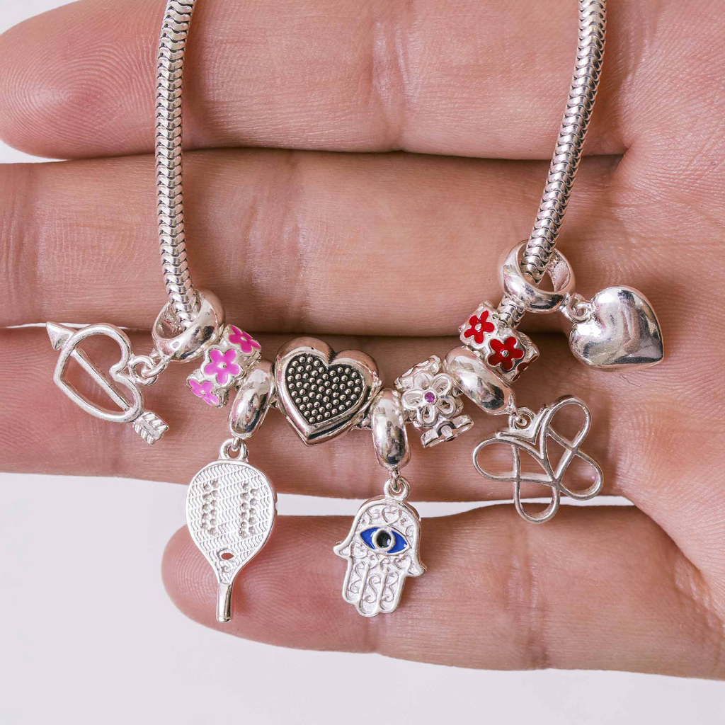 Berloque Coração Liso Prata 925