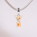 Berloque de Prata 925 Cachorro Pinscher Caramelo