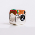 Berloque Instagram Retrô Prata 925