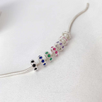 Berloque Mini Separador Zirconia Cristal Prata 925