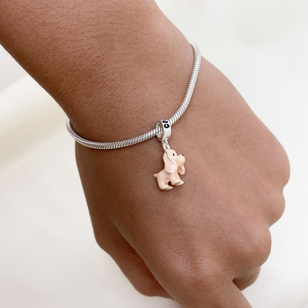 Berloque Cachorro Cocker Prata 925