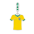 Berloque Camisa 10 Brasil Prata 925