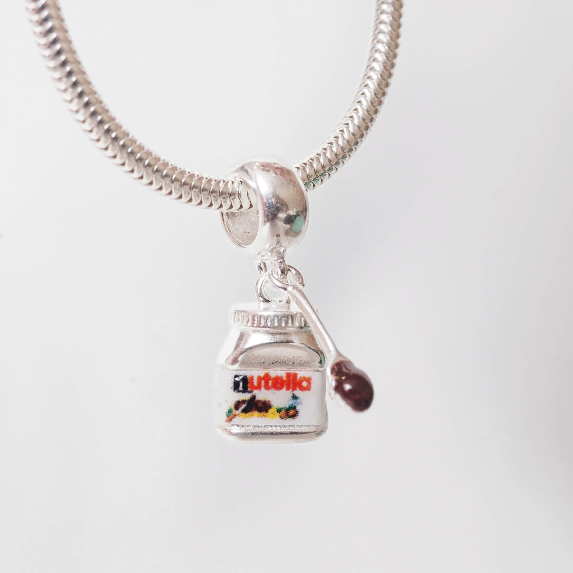 Berloque Nutella Prata 925