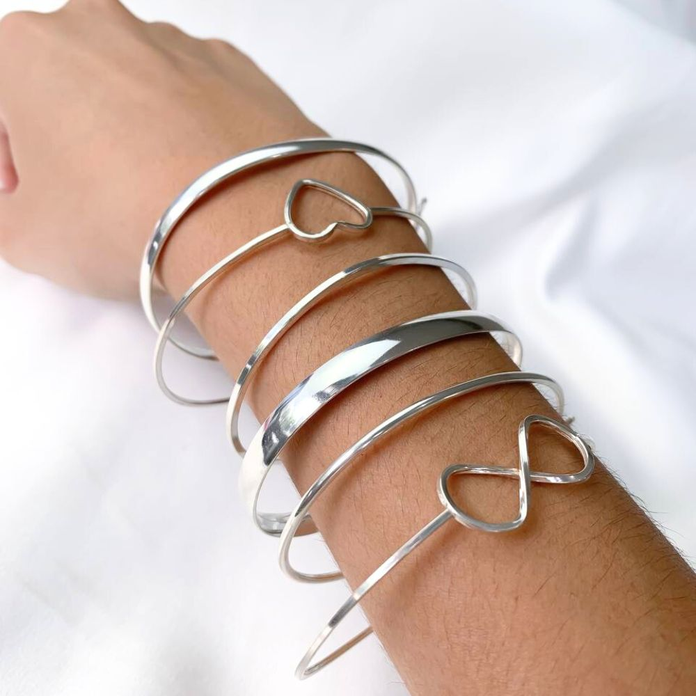 Bracelete Fio Redondo 2mm Prata 925
