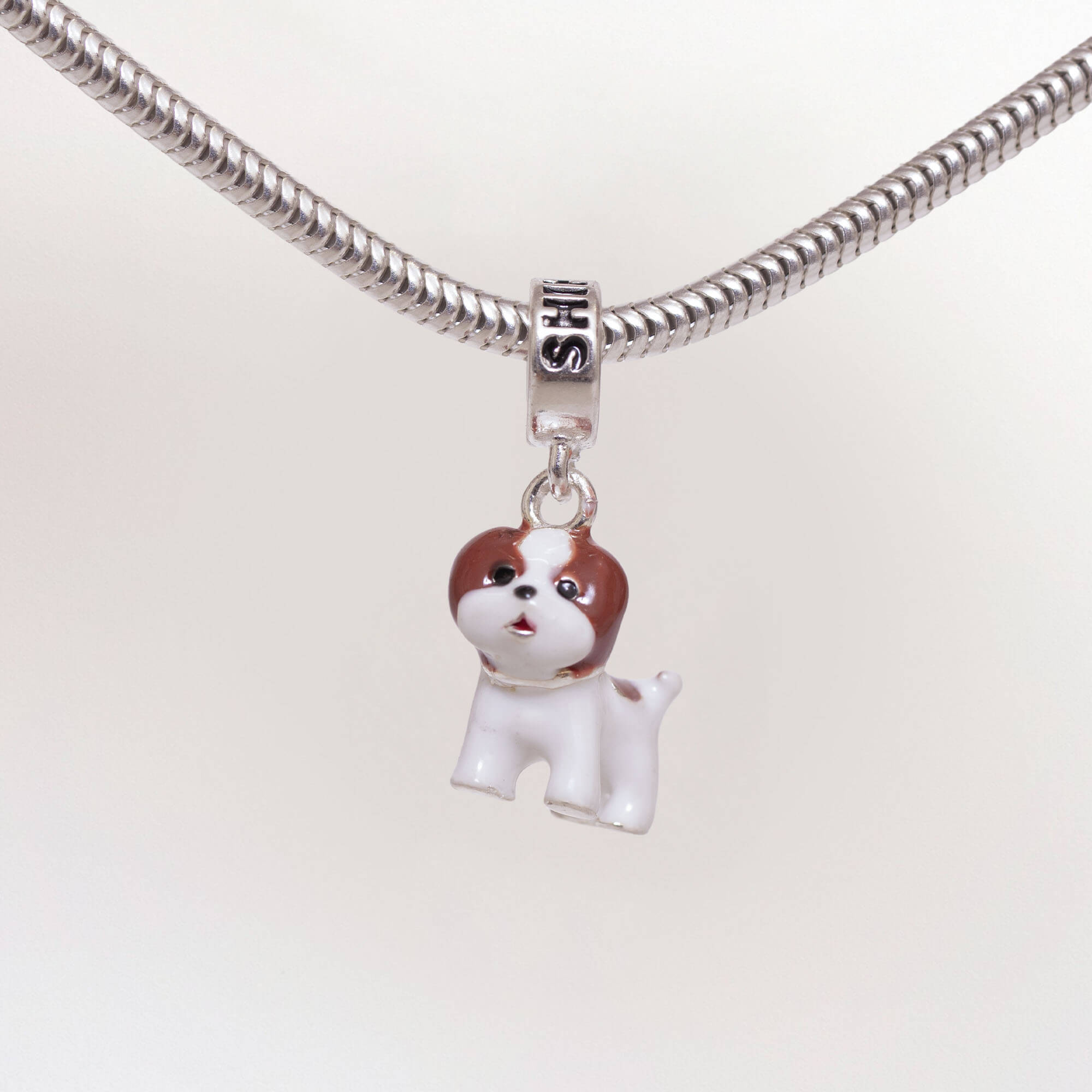 Berloque Cachorro Shih Tzu Prata 925